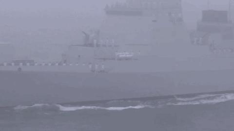 驱逐舰群阅兵，展现海上力量的壮丽画卷，海上壮丽画卷，驱逐舰群阅兵展现强大力量