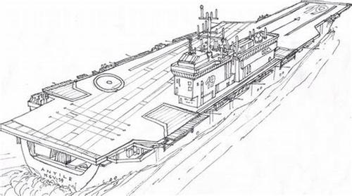 航空母舰简笔画图片大全,探索与创作,航空母舰简笔画探索与创作大全