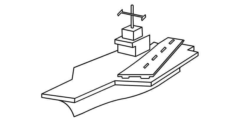 航空母舰简笔画图片大全,探索与创作,航空母舰简笔画探索与创作大全