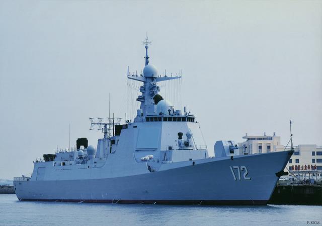 中国海军172号导弹驱逐舰，捍卫海洋权益的钢铁长城，中国海军172号导弹驱逐舰，捍卫海洋权益的坚强力量