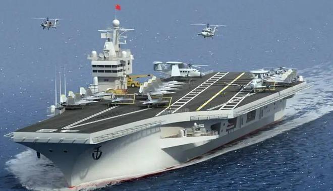 中国第三艘航母福建舰的最新画面，展现强大国防实力，中国第三艘航母福建舰最新画面曝光，彰显国防实力飞跃发展