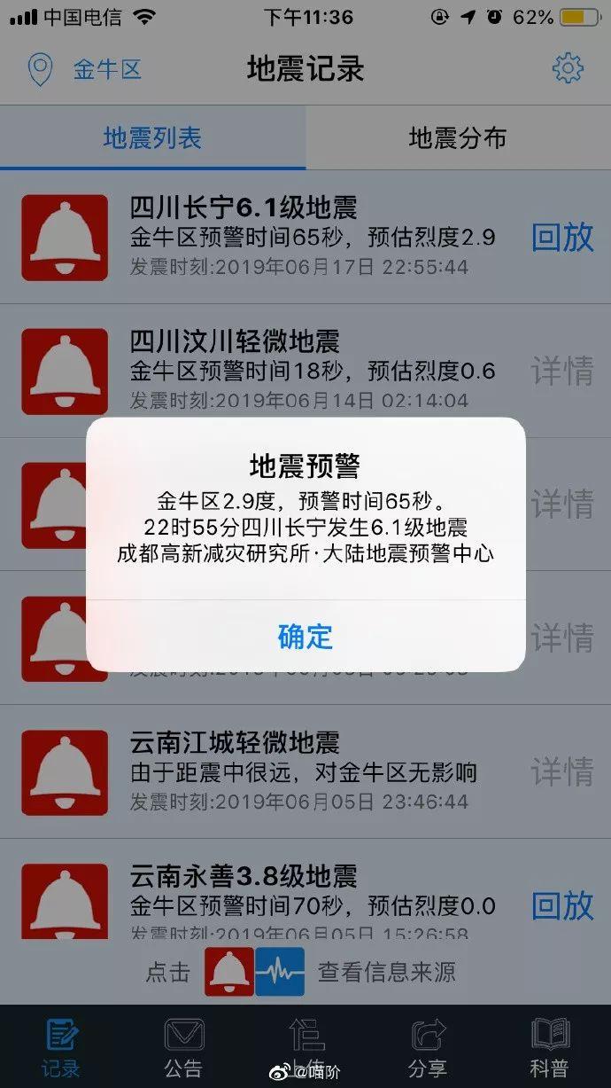 四川最新地震消息