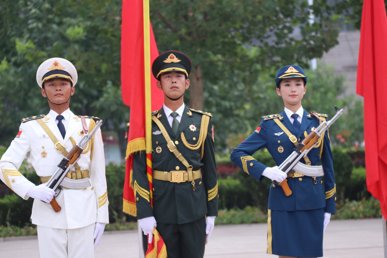 三军仪仗队图片2019，荣耀的瞬间与历史的传承，三军仪仗队图片2019，荣耀瞬间与历史的传承展现风采
