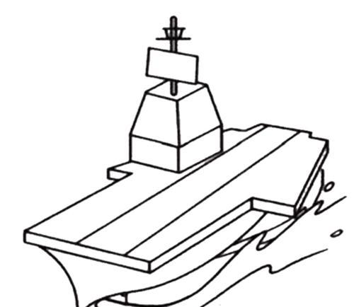 航空母舰简笔画,如何绘制帅气十足的战舰,航空母舰简笔画教程,绘制帅气十足的战舰攻略