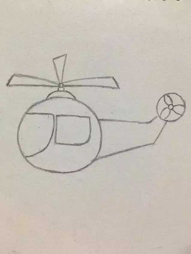 简笔画武装直升机，探索与创意的艺术展现，简笔画武装直升机，探索创意艺术展现的魅力
