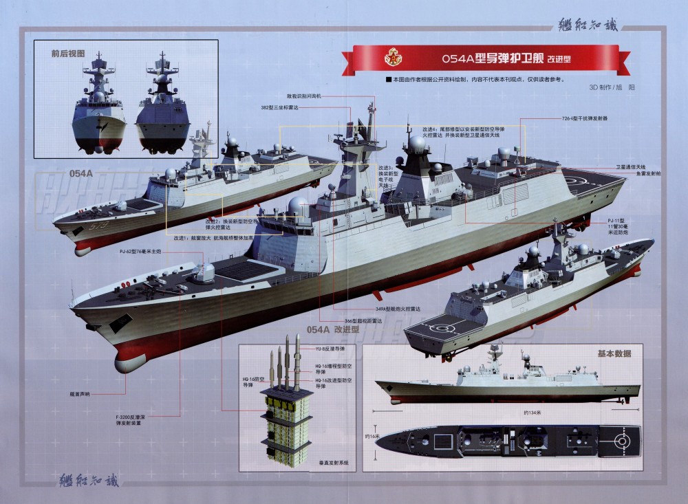 揭秘中国海军的骄傲，054A护卫舰型线图，中国海军的骄傲，054A护卫舰型线图揭秘