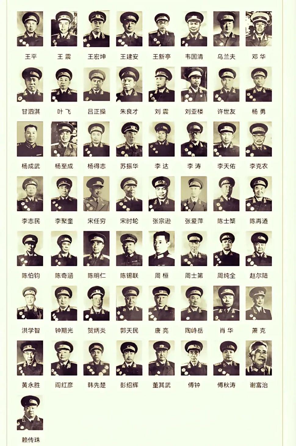 中国历史上的名将，揭秘中国军队历史上的五十七位上将，中国历史上的名将揭秘，五十七位上将传奇传记