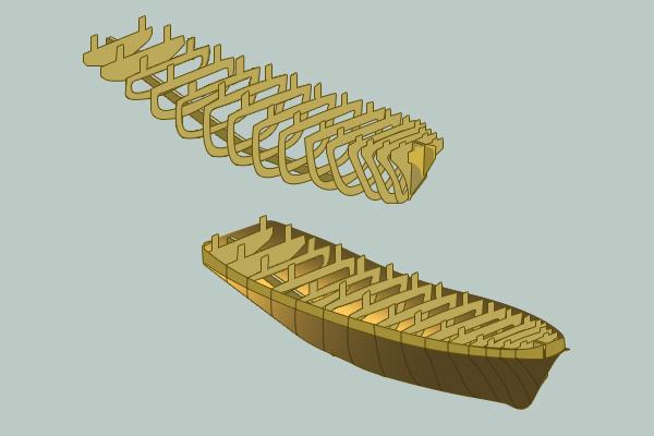 军舰的简单结构图及其解析,军舰简单结构图详解