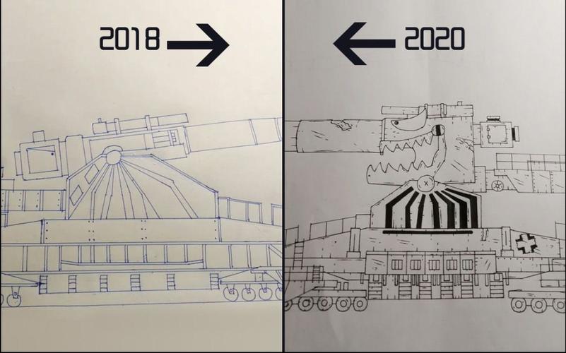 古斯塔夫巨炮简笔画法指南，古斯塔夫巨炮简笔画法教程