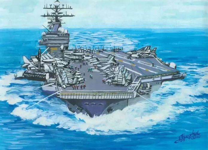 大型航空母舰的绘画步骤与技巧，大型航空母舰绘画步骤与技巧全解析