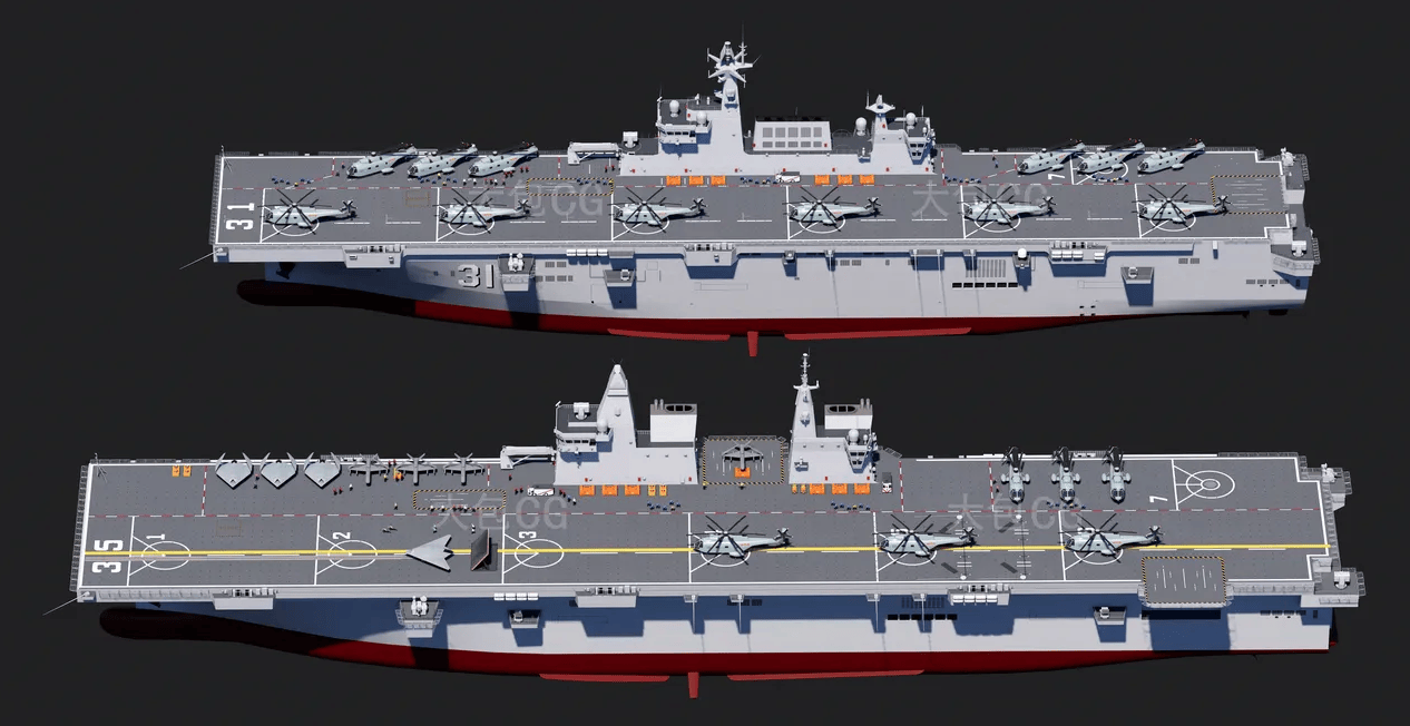 揭秘中国海军的骄傲,076型两栖攻击舰的尺寸与实力,中国海军骄傲,揭秘076型两栖攻击舰尺寸与实力
