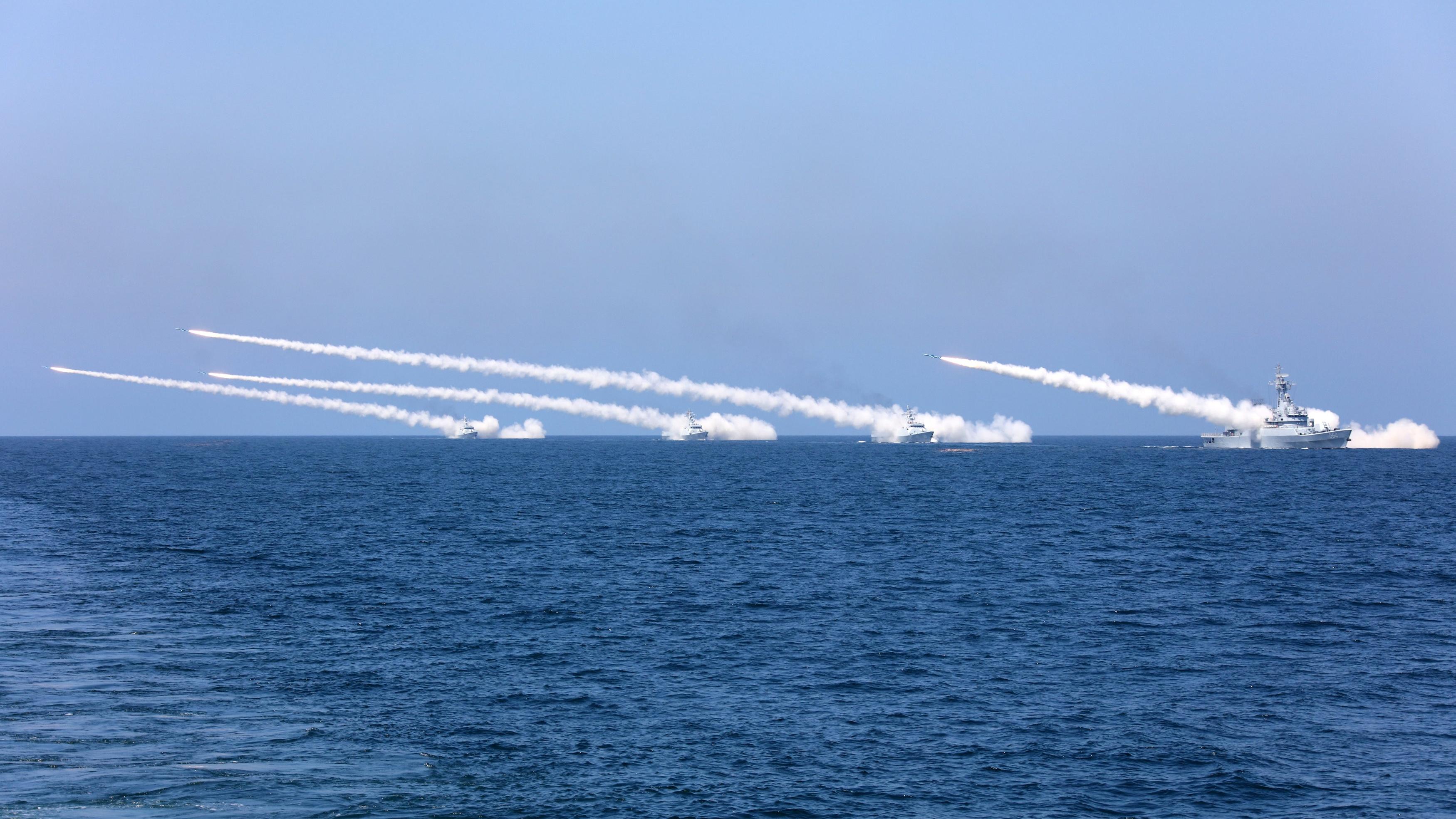 中国海军演习,展示力量与决心,中国海军演习展现力量与决心,彰显海域主权意志