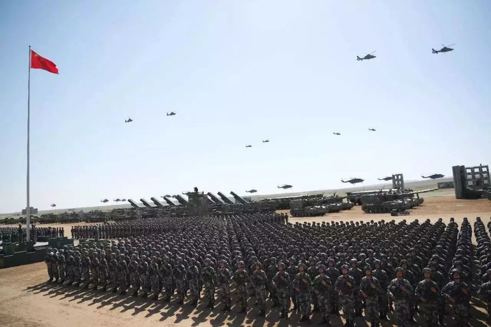 中国大型军演朱日和,战略演练与国防力量展示,中国朱日和大型军演,战略演练与国防力量瞩目展示