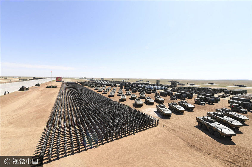 中国大型军演朱日和,战略演练与国防力量展示,中国朱日和大型军演,战略演练与国防力量瞩目展示