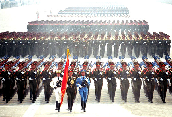 中国大阅兵中的方队展示，力量与荣耀的汇聚，中国大阅兵方队展示，力量与荣耀的辉煌汇聚