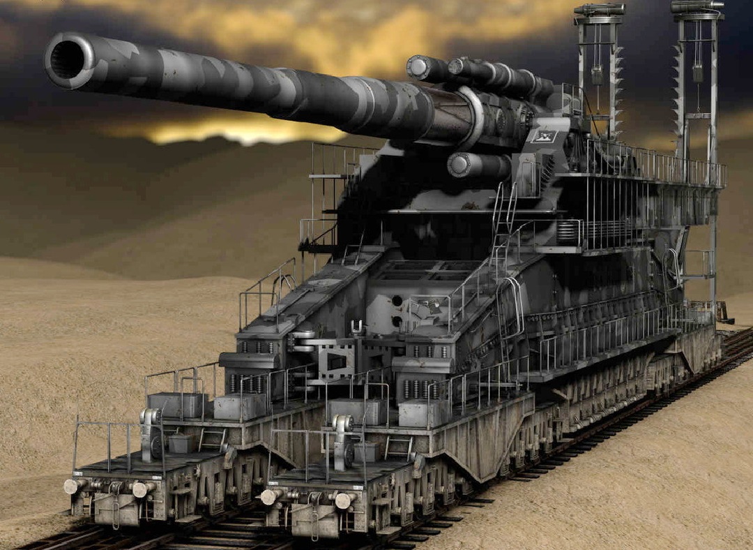 古斯塔夫巨炮坦克,战争机器中的巨兽,古斯塔夫巨炮坦克,战争巨兽的震撼力量
