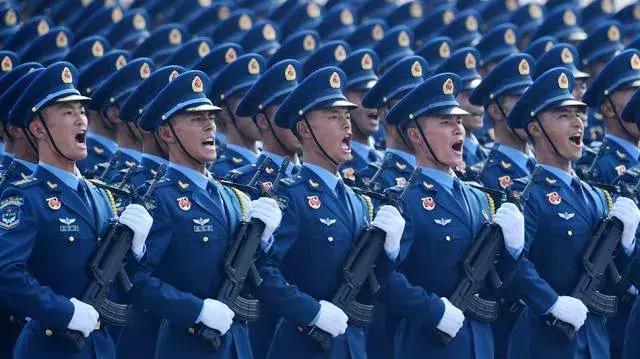 中国阅兵中的方队，壮丽壮观的展示，中国阅兵方队壮丽展示，彰显国威军威