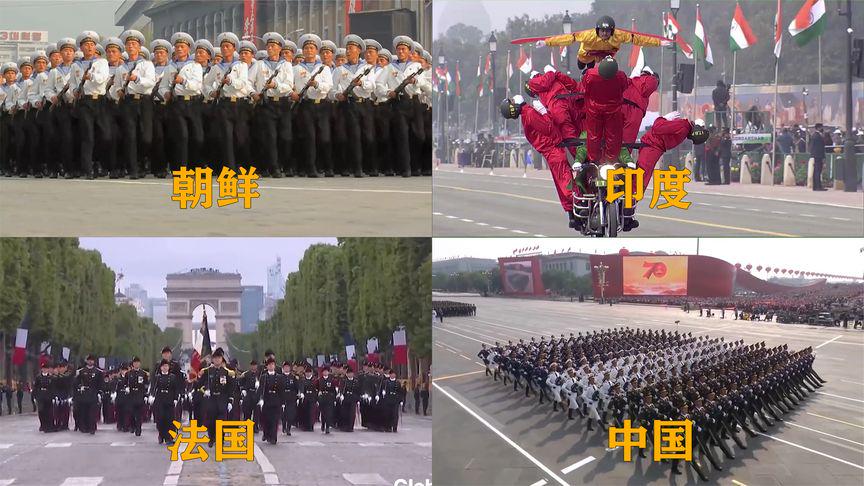 各国阅兵仪式现场，荣耀与力量的展示，全球阅兵仪式，荣耀与力量的瞬间展现