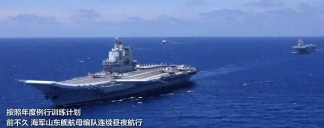山东舰参加军演,展示中国海军力量的崛起,山东舰参演展示中国海军力量的崛起与崛起态势