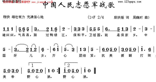 中国人民志愿军战歌轮唱简谱,历史旋律的永恒回响,中国人民志愿军战歌轮唱简谱,历史旋律的永恒回响与传承