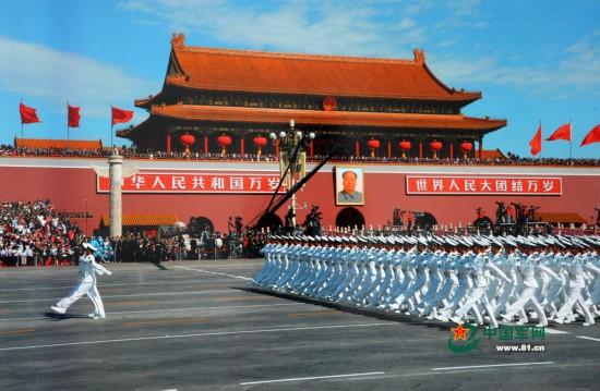 2009年国庆阅兵海军方队,荣耀与力量的展现,2009年国庆阅兵海军方队,荣耀与力量的海洋之旅