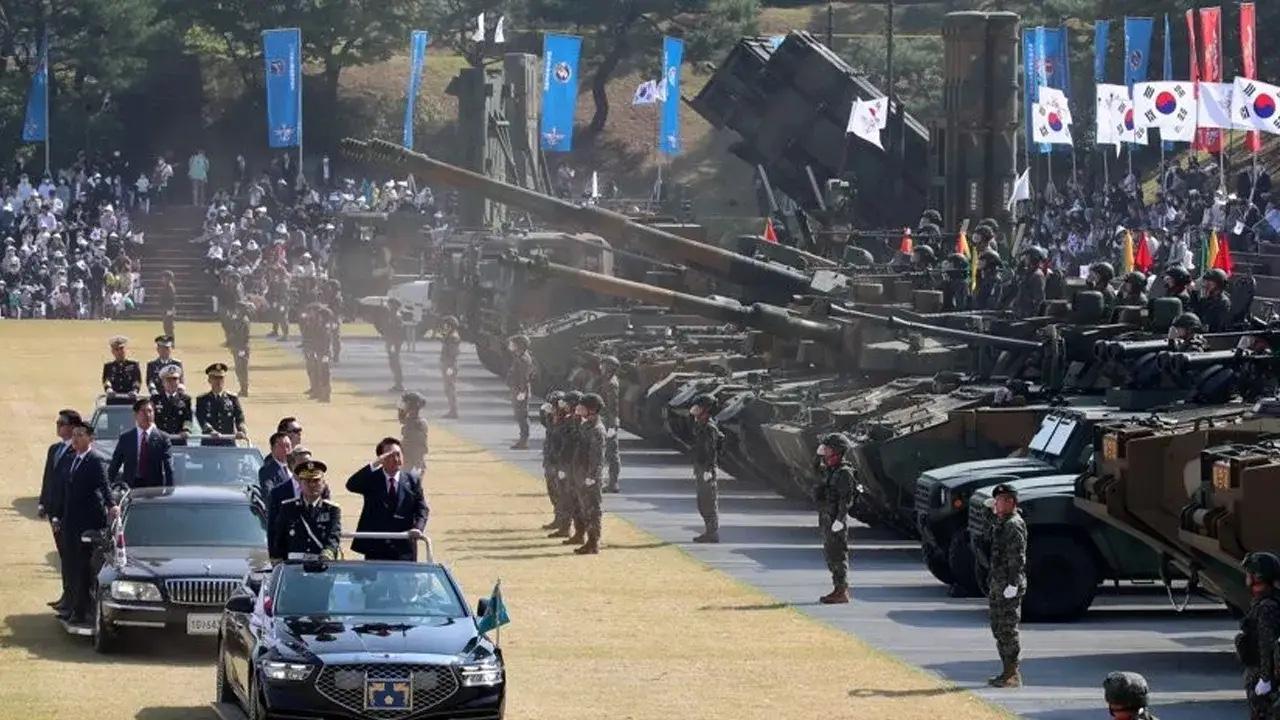 韩国阅兵2021,展现力量与荣耀,韩国阅兵盛典,力量与荣耀的展现 2021