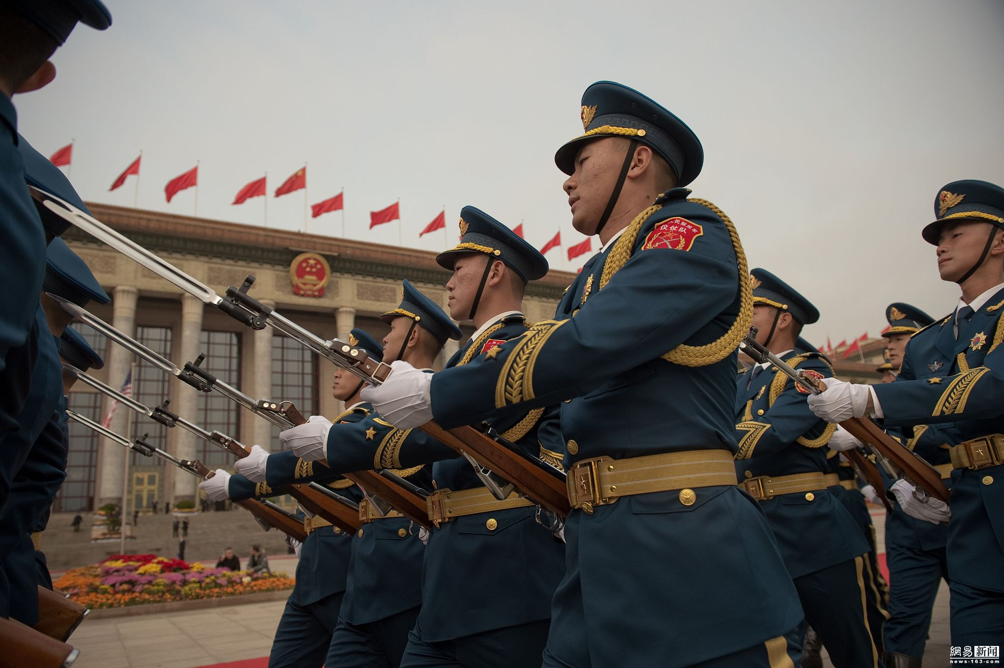 三军仪仗队最新图片,展现荣耀与力量,三军仪仗队风采展示,荣耀与力量的瞬间图片纪实