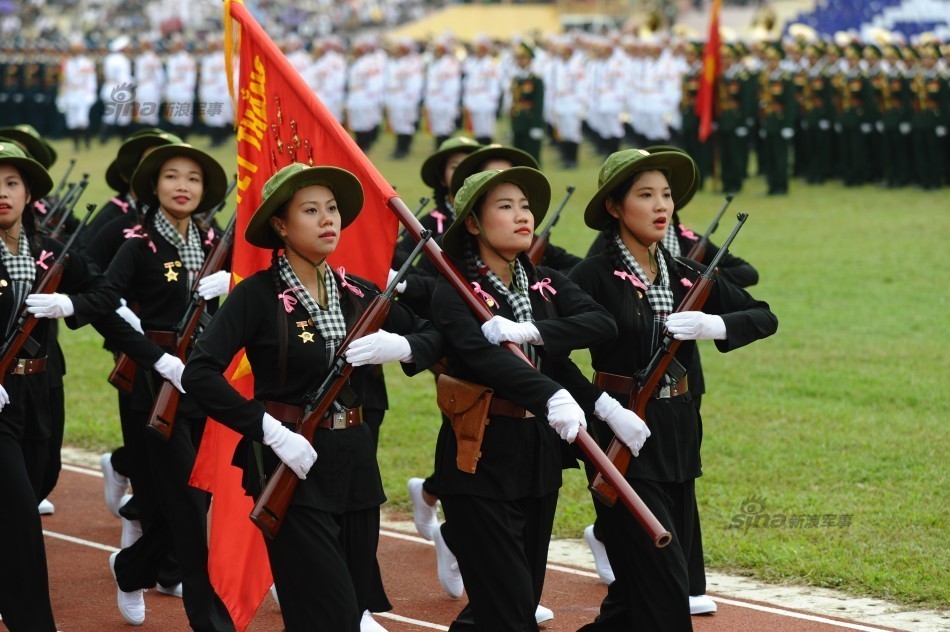 越南女兵大阅兵,展现力量与荣耀,越南女兵大阅兵,力量与荣耀的展现