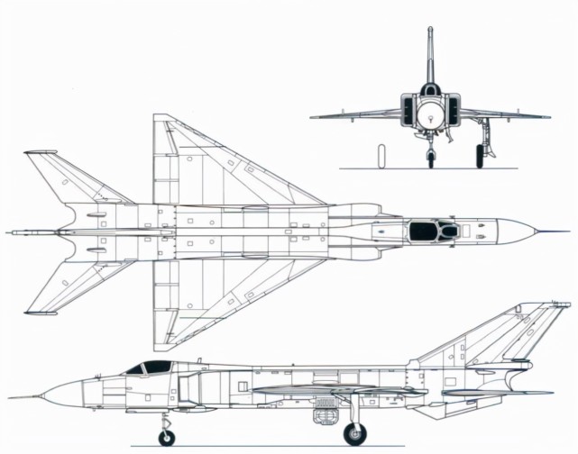歼八战斗机三视图,深度解析中国空军的主力战机,深度解析,中国空军主力战机歼八战斗机三视图