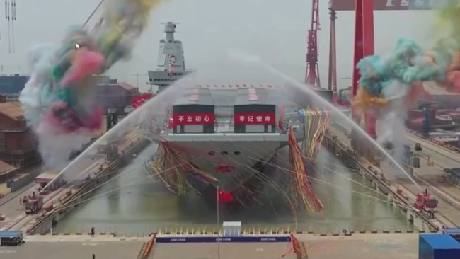 福建舰下水仪式完整视频,见证中国海军新时代的里程碑,福建舰下水仪式完整视频,中国海军新时代的里程碑事件