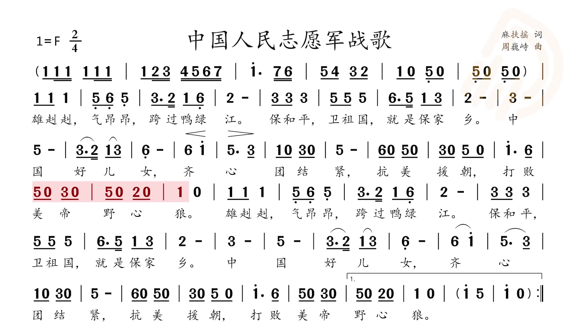 中国人民志愿军歌曲简谱,历史之声,时代之魂,中国人民志愿军歌曲简谱,历史之声,传唱时代的魂韵