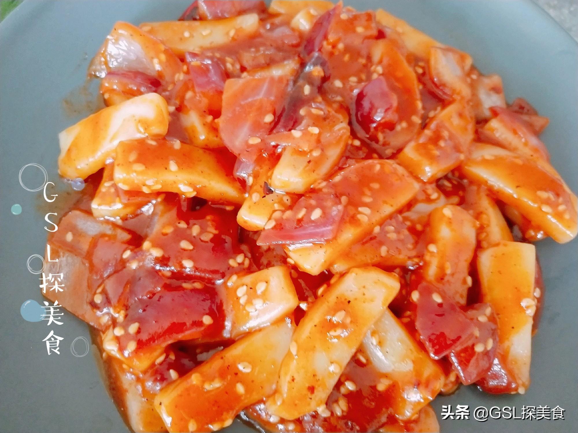 家常美味,炒年糕的做法,家常美味,炒年糕的制作方法