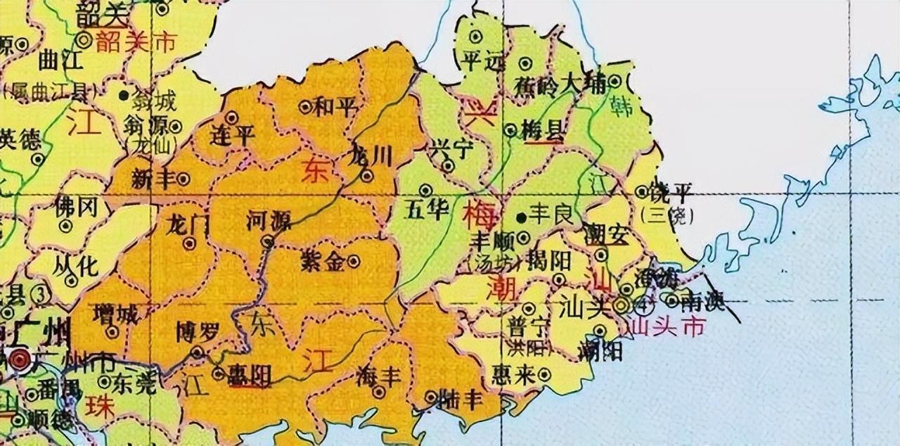 广东省21个地级市地图概览，广东省21地市地图概览全景解析