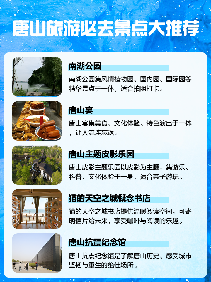 唐山自驾一日游景点大全,唐山自驾一日游必游景点攻略