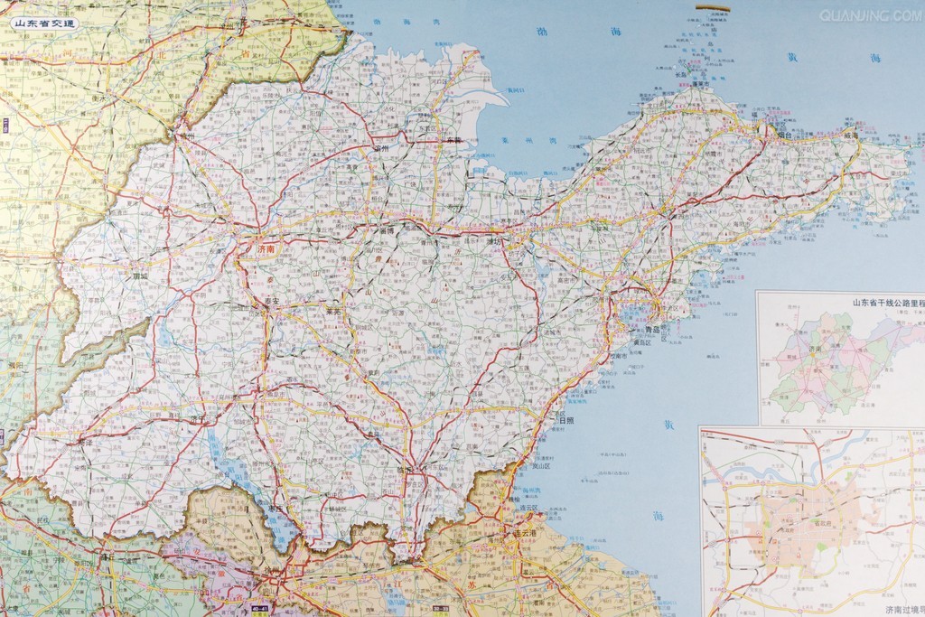 山东省地图全图，解读地理脉络与人文魅力，山东省全地图解析，地理脉络与人文魅力深度探索
